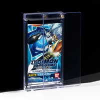 Porte-cartes magnétique en cuir professionnel 75pt, protection UV à un clic, pour boosters de cartes format standard 35pt