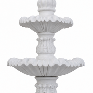 Fuente de jardín exterior de mármol blanco con esculturas de figuras clásicas y fuente de agua para plaza - Product Image 3