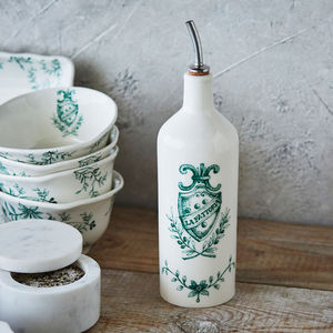 Bouteille d'olive peinte à la main avec verseur, bouteille de vinaigre de Style italien brillant en céramique avec bec, Simple et moderne, 1 pièce - Product Image 6