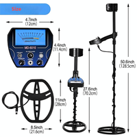 Detektor logam MD6010 asli, multi-sistem 3D detektor emas tanah kedalaman tinggi detektor logam industri untuk emas