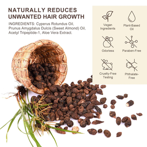 <span class=keywords><strong>Olio</strong></span> Dopobarba Naturale al Cyperus Rotundus 60ml, Ritarda la Ricrescita dei Peli, <span class=keywords><strong>Idratante</strong></span> e Lenitivo per Corpo, Gomiti, Pelle del Viso, Rimozione dei Peli - Product Image 6