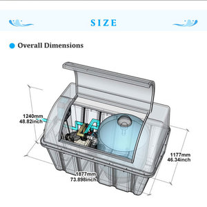 Hideaway Design Tout en Un Semi-Creusé Ensemble Complet Équipement et Accessoires de <span class=keywords><strong>Piscine</strong></span> Ensemble Complet <span class=keywords><strong>Kit</strong></span> de <span class=keywords><strong>Filtration</strong></span> de <span class=keywords><strong>Piscine</strong></span> - Product Image 4