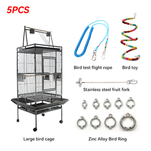 Nouvelle Arrivée Offre Spéciale Cage à Oiseaux de Luxe en Fer 61*56*173cm <span class=keywords><strong>Grande</strong></span> Maison Spacieuse pour Oiseaux, Perruches, Ara, Cage à Perruches à Vendre - Product Image 1