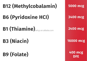 Gotas de Complejo de Vitamina <span class=keywords><strong>B</strong></span> Personalizadas, Fórmula Líquida Oral de 60 ml, Apoya la Energía, la Salud del Cerebro y el Corazón con los Ingredientes Clave B1, B6 y B12 - Product Image 3