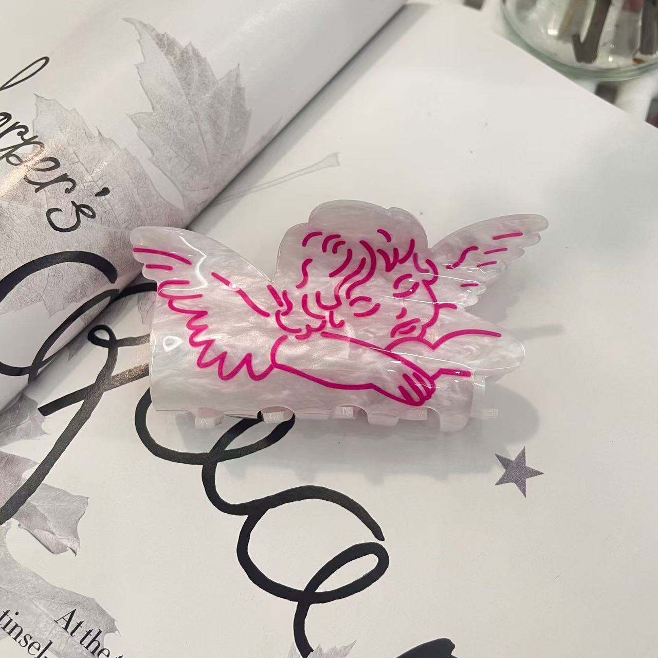 Forme d'angle rose de 8 cm