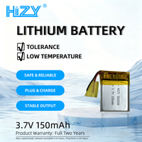 Batterie au lithium HIZY 302028 3,7 V 150 mAh, directement de l'usine, compatible OEM pour mini-gadgets électroniques et appareils IoT, 500 cycles