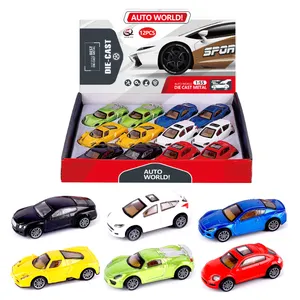 OEM Wholesale 1:55 Racing Pull Back Mini Metal Car police vehicle Model Kids Toy Car Diecast Toys