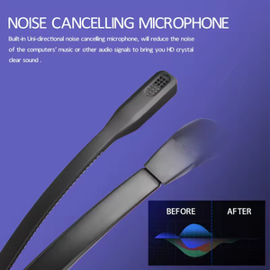 Adaptateur USB à déconnexion rapide Talkvioce, <span class=keywords><strong>casque</strong></span> de centre d'appels à suppression de bruit avec microphone pour <span class=keywords><strong>Plantronics</strong></span> QD - Product Image 4