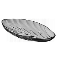 Bladsvormige plastic oplaadbare fruit schaal - duurzaam, grote capaciteit, minimalistisch & licht luxe design voor thuisdecoratie, geschikt voor serveren (OEN/ODN)