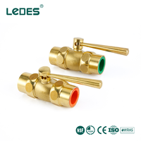 Robinet à bille en laiton PPR certifié NSF ISO 20 mm pour l'alimentation en eau chaude et froide