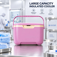 Glacière portable en PP, isotherme, pour aliments et boissons, avec couvercle étanche et poignée robuste, idéale pour le camping en extérieur, fabrication OEM