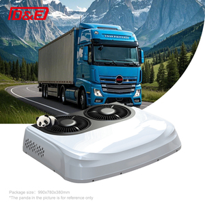เครื่องปรับอากาศสองชั้นขนาดกะทัดรัดบนดาดฟ้า<span class=keywords><strong>24V</strong></span>, เครื่องปรับอากาศแบบแยกส่วนสำหรับรถบรรทุก RV รถตู้ RV ขนาดเล็ก - Product Image 5