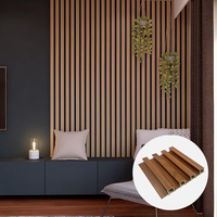 Panneaux muraux en bois écologiques décoratifs pour la construction de maisons à prix avantageux, panneaux muraux décoratifs 3D WPC pour l'intérieur
