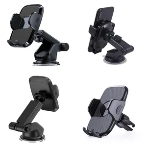 3 In 1 Adjustable Mobile Phone Accessories Air Vent Windshield Dashboard Suction Cradle Car Phone Mount Holder For Car Phones