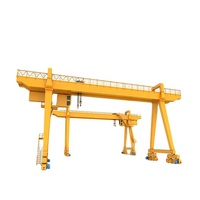 Grue portique à double poutre robuste 50T pour usage extérieur avec treuil de levage