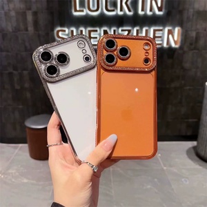 เคสโทรศัพท์กันกระแทกแบบใส ประดับกลิตเตอร์ บลิงค์ เพชร หรูหรา พร้อมฟิล์มเลนส์เคลือบเงา สำหรับ iPhone 17 16 ซีรีส์ - Product Image 2
