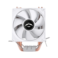 Refroidisseur CPU Tour Économique QiuzAim 90mm, 4 Caloducs, 1200 RPM, avec Ventilateur PWM, Faible Bruit et Flux d'Air Élevé, pour Intel 1700/AMD