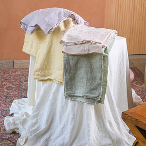 Poids lourd 100% tissu de lin français avec 350 GSM pour sacs tabliers linge de table décor oreillers rideaux - Product Image 2