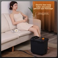 NINGDECRIUS Machine de massage électrique automatique pour usage domestique avec fonction musicale et chauffante, bain de pieds à température constante pour une immersion profonde
