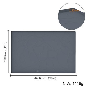 Tapete de Silicona Clásico de 22'' x 34'' para Debajo del Fregadero, Protector Impermeable para Gabinete de Cocina con Bandeja Recolectora de Agua - Product Image 3
