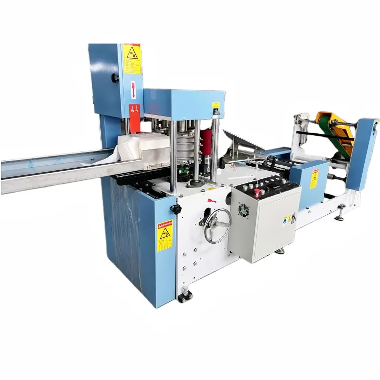 Automatic Small Tissue Facial Dinner Napkin Paper Roll Making Machine