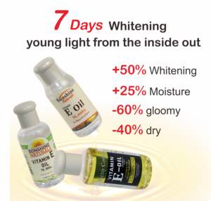 Los mejores cosméticos, belleza, suero orgánico superblanqueador, contiene vitamina E, resplandor fuerte, cuidado de la piel, aceite de resplandor mágico, suero facial para negro - Product Image 3