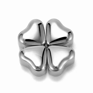 Personalizzabile 304 acciaio inox a forma di cuore di raffreddamento <span class=keywords><strong>cubetti</strong></span> di ghiaccio Bar accessori per bevande in cucina di casa - Product Image 4