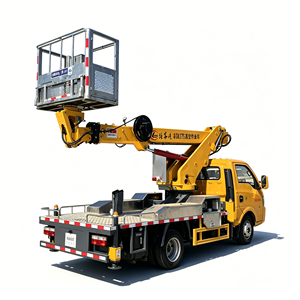 Camión con Plataforma Elevadora Telescópica DFAC de 16 m, Vehículo con Plataforma Elevadora de 18 m, Especial para Instalación y Reparación de Alumbrado Público - Product Image 1