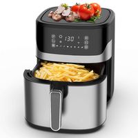 Appareils électriques de cuisine numériques de 8 litres 10 préréglages Fritadeira 7L 6L 9L Friteuse à air intelligente en acier inoxydable 8L