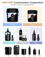 Nouveauté Gel d'extension des ongles Construction Gel Uv en Kg en vrac 1Kg/5Kg/10Kg Marque privée Gel de construction Gelée à 99 couleurs scintillantes
