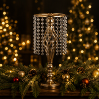 Centre de table de Noël en cristal pour la décoration de table de restaurant, maison ou bureau