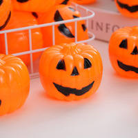 Seau à bonbons d'Halloween en forme de citrouille squelette à ouverture rabattable, décorations de fête, réutilisable, pour le jeu de la friandise ou du truc, contenant festif