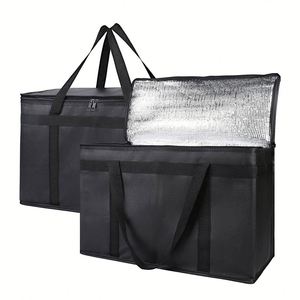 Sac isotherme portable personnalisé avec logo, réutilisable, en toile non tissée, pour le déjeuner, sûr pour les aliments et réutilisable - Product Image 1