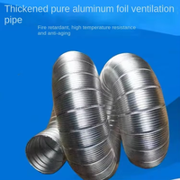 Application extérieure ronde semi-rigide en aluminium CVC Flexible conduit d'air sèche-linge tuyau de ventilation climatiseur Ventilation