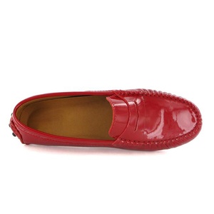 Choozii Wholesale Slip on Flat Patent Leather Casual Shoes <strong>Loafers</strong> Men Moccasin <strong>Kids</strong> Red <strong>Loafers</strong> for Big Boys - Product Image 4