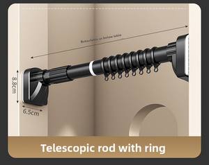 הסיטונאי קידוחים מוט ייבוש מוט מקלחת מוט טלסקופי מוט וילון אמבטיה מוט מוט תמיכה חדר השינה חדר אמבטיה - Product Image 2