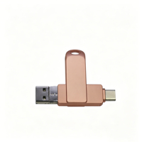 Clé USB 2.0 4 Go 8 Go 16 Go 32 Go 64 Go 128 Go Disque dur portable rotatif 4 en 1 Logo personnalisable