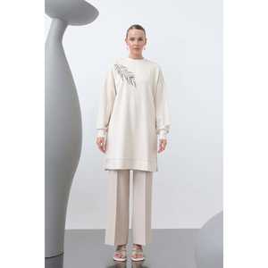 เสื้อคลุมผู้หญิงทรงสวย คอวี ผ้าทอสีดำ ระบายอากาศได้ดี เหมาะสำหรับใส่ในชีวิตประจำวัน สไตล์ลำลอง - Product Image 3