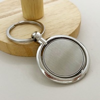 Großhandel Doppelseitiger Blanko-Schlüsselanhänger mit Individuell Bedruckbaren Aufklebern und Eigenem Logo Auto-Anhänger Souvenir-Geschenke Drehbarer Schlüsselring