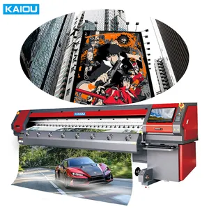 Konica 512i — imprimante Durable en vinyle, grand format, 3.2m, 24m/s/h, avec tête d'impression, coupe-solvant pour bannière flexible