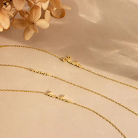 Bracelet personnalisé avec lettre et nom en or EManco pour femmes, bijoux en acier inoxydable, cadeau, livraison directe disponible
