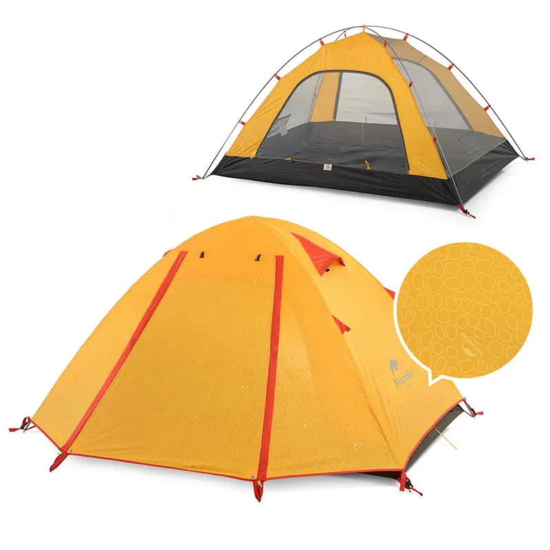 Naturehike UPF Tenda Berkemah Luar Ruangan, Tenda Berkemah Dua Orang Klasik Tahan Air Perlindungan UV 2 Pria