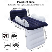 Cama de avión inflable para niños pequeños, colchón de cama de viaje para bebés con cinturón de seguridad para tren, autobús, Coche