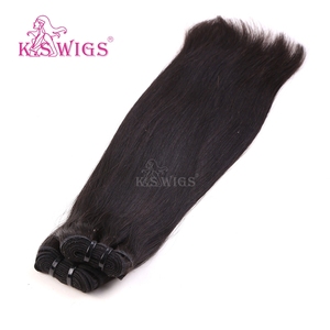 Extensiones de Cabello Humano Remy Chino Virgen 100% de Doble Trama, Sin Enredos, Duraderas y Lisas, de Fábrica OEM K.S WIGS, Venta al Por Mayor - Product Image 1