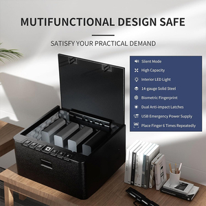 Coffre-fort pour armes à feu <span class=keywords><strong>Ilock</strong></span> F5 haute capacité avec lecteur d'empreintes digitales biométrique et clavier numérique - Product Image 5