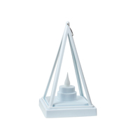 Nouvelles lampes à vent portables transfrontalières en plastique pour la décoration intérieure, avec bougies électroniques LED d'Halloween et petits pendentifs en forme de cheval