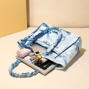 Custom Logo Printed Oversize Eco-Friendly Heavy Duty Recycled Canvas <b>Tote</b> Shopping <b>Bag</b> Full Color Sublimation Long Rope Handles - Product Image 3