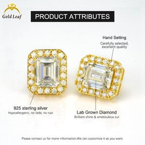 Goldleaf Custom 1CT 0.5CT <b>Lab</b> Grown Diamond Engagement Earring 925 Sterling Silver IGI Certified Brilliant Cut White D Color - Product Image 6