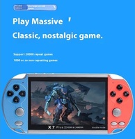 Enfants adultes jouets 5.1 pouces haute définition grand écran X7 Plus Double Mode classique rétro portable Console de jeux vidéo joueurs