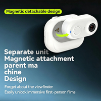 Caméra Vlog Magnétique Mini 4K Détachable avec Écran Tactile et Vue en Direct pour l'Enregistrement Sportif en Extérieur